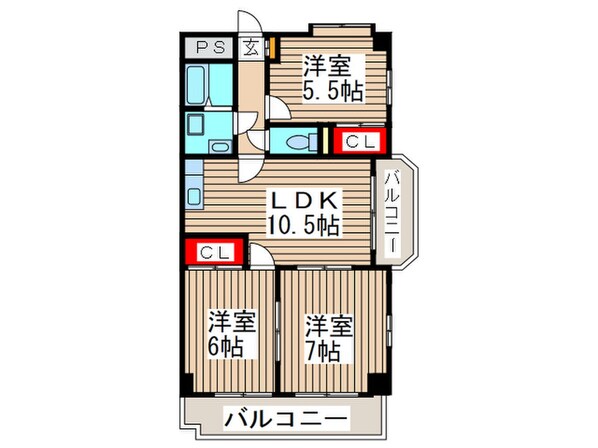 プレステ－ジ浦和の物件間取画像